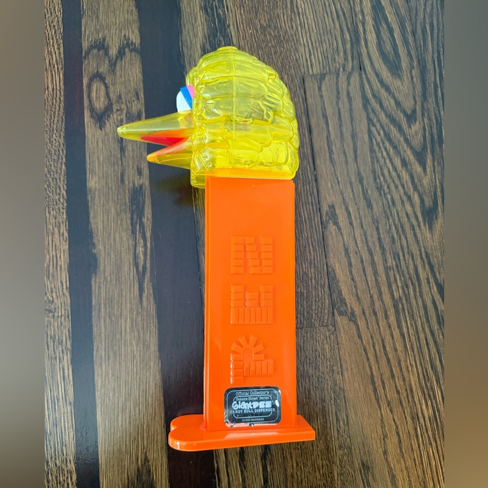 Giant Big Bird PEZ Dispenser Collectors Item with Hollogram